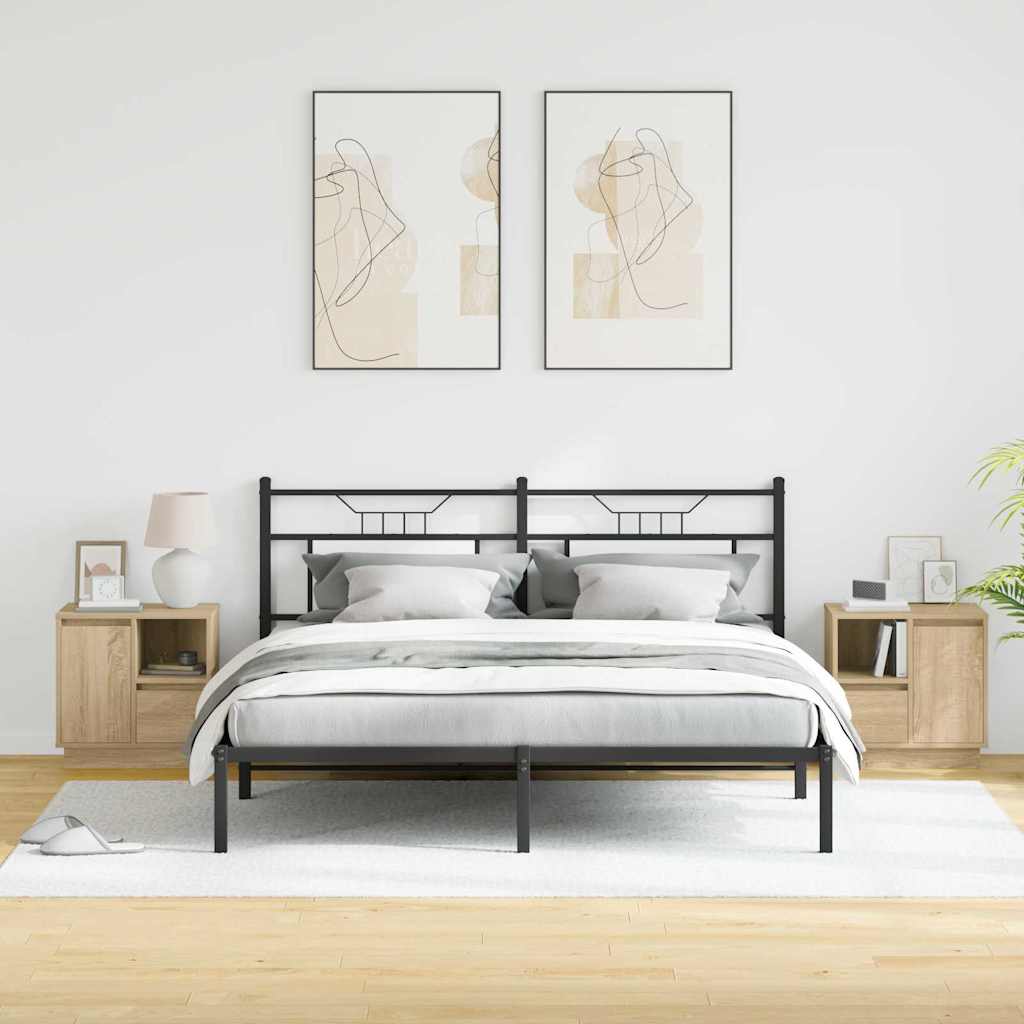 Nachtkastje 2 pcs Sonoma Eiken 50 x 34,5 x 50 cm. Bewerkt hout