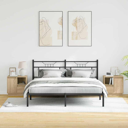 Nachtkastje 2 pcs Sonoma Eiken 50 x 34,5 x 50 cm. Bewerkt hout