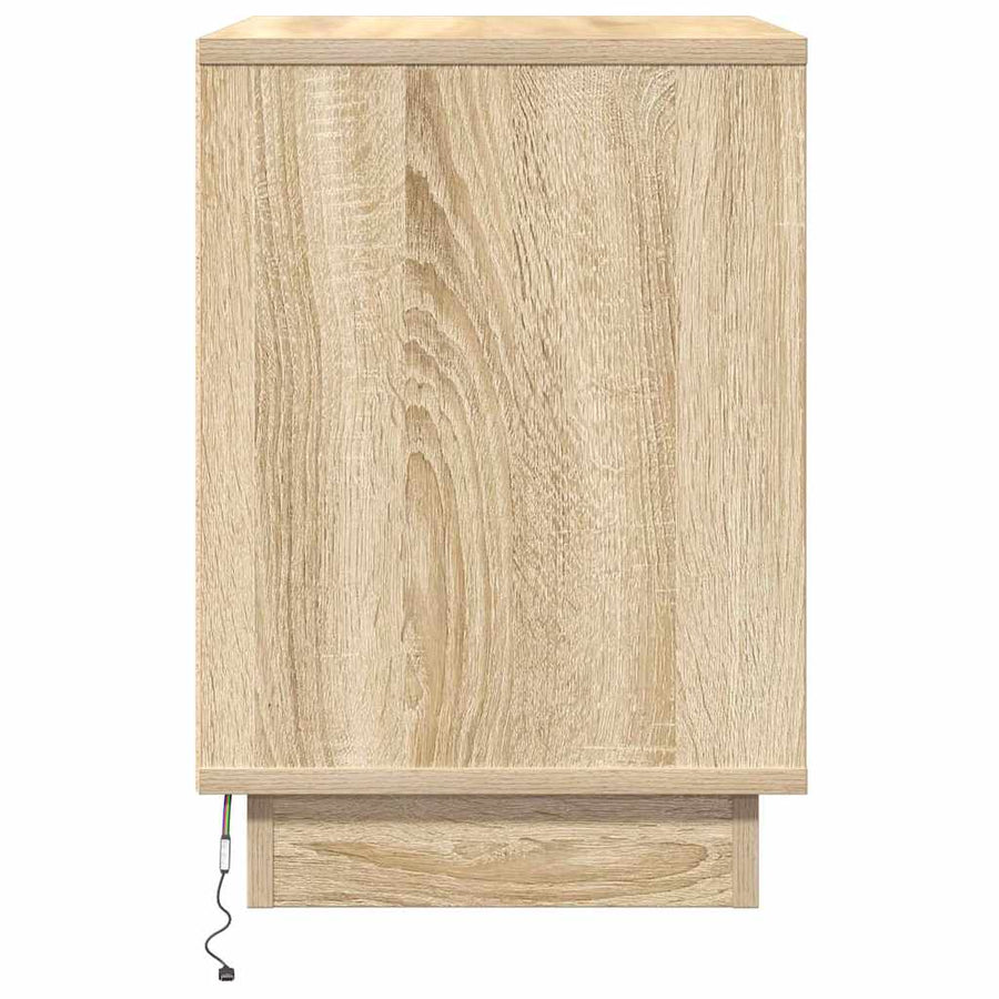 Nachtkastje 2 pcs Sonoma Eiken 50 x 34,5 x 50 cm. Bewerkt hout
