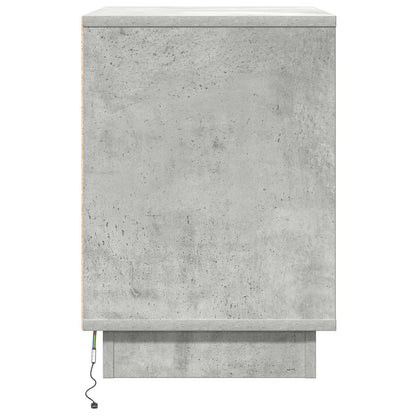Nachtkastje 2 pcs Beton Grijs 50 x 34,5 x 50 cm. Bewerkt hout
