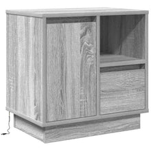 Nachtkastje met lade Grijs 50 x 34,5 x 50 cm. Bewerkt hout