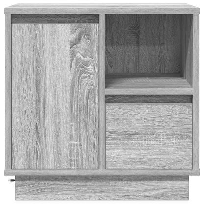 Nachtkastje 2 pcs Grijs 50 x 34,5 x 50 cm. Bewerkt hout