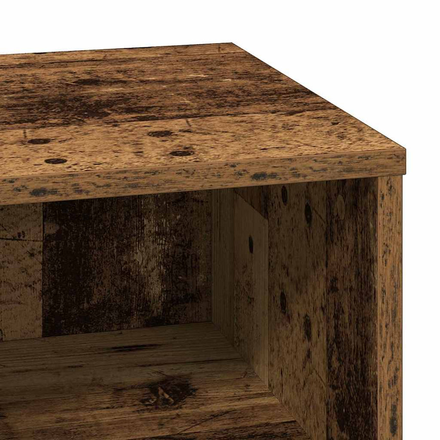 Nachtkastje 2 pcs Oudhout 50 x 34,5 x 50 cm. Bewerkt hout