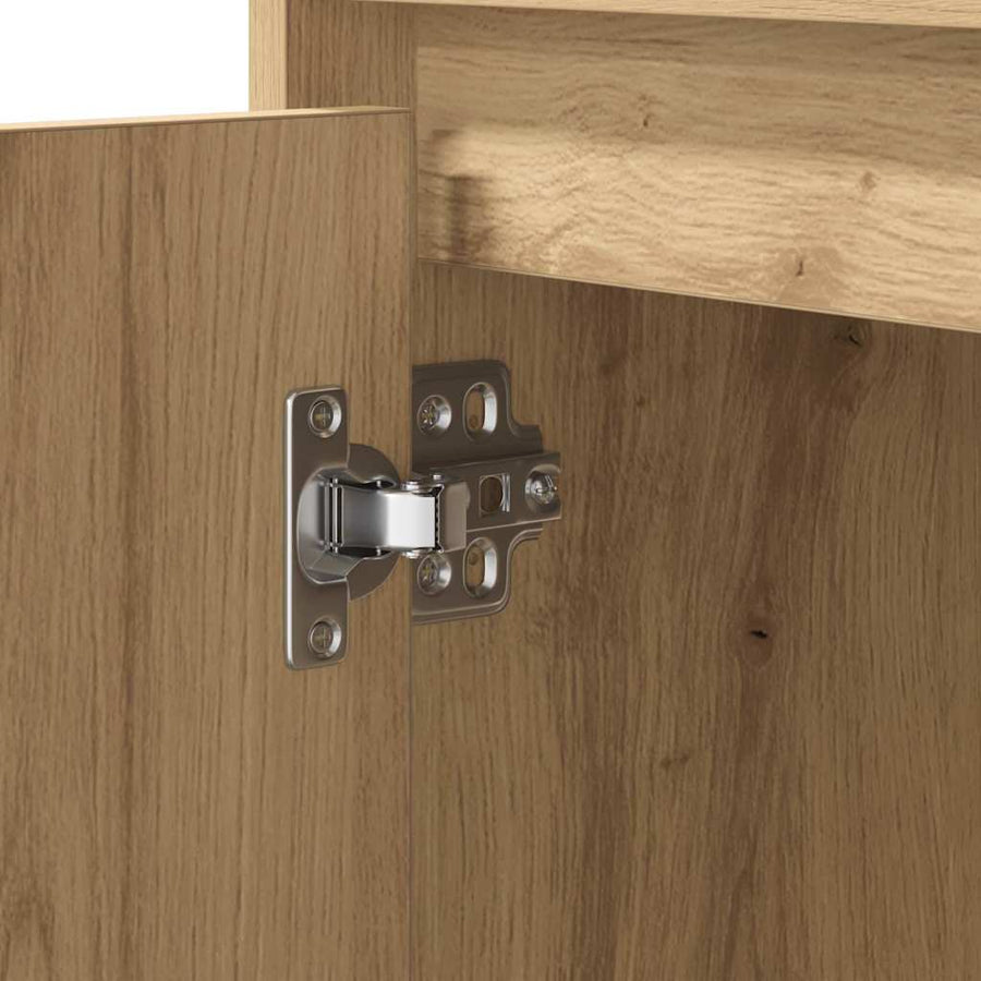 Nachtkastje 2 pcs Artisan Eiken 50 x 34,5 x 50 cm. Bewerkt hout
