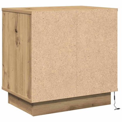 Nachtkastje 2 pcs Artisan Eiken 50 x 34,5 x 50 cm. Bewerkt hout