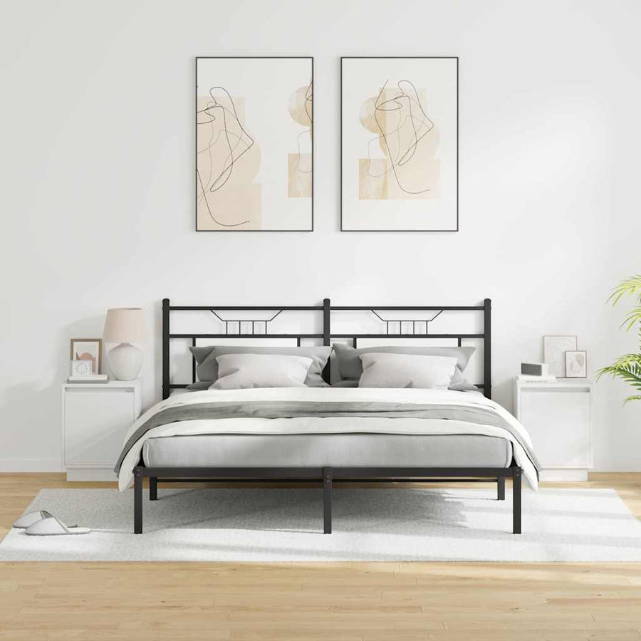 Nachtkastje 2 pcs Wit 39 x 34,5 x 50 cm Bewerkt hout