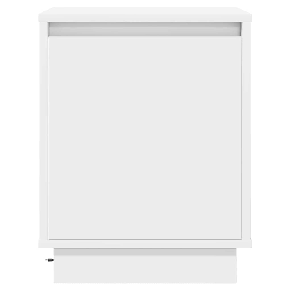 Nachtkastje 2 pcs Wit 39 x 34,5 x 50 cm Bewerkt hout