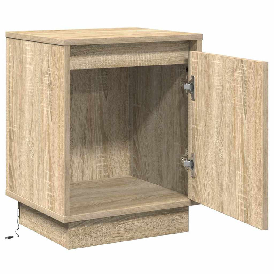 Nachtkastje Sonoma Eiken 39 x 34,5 x 50 cm Bewerkt hout