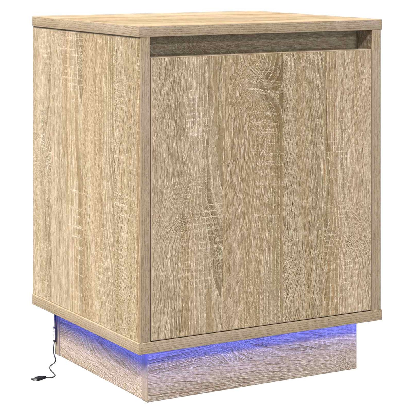 Nachtkastje Sonoma Eiken 39 x 34,5 x 50 cm Bewerkt hout
