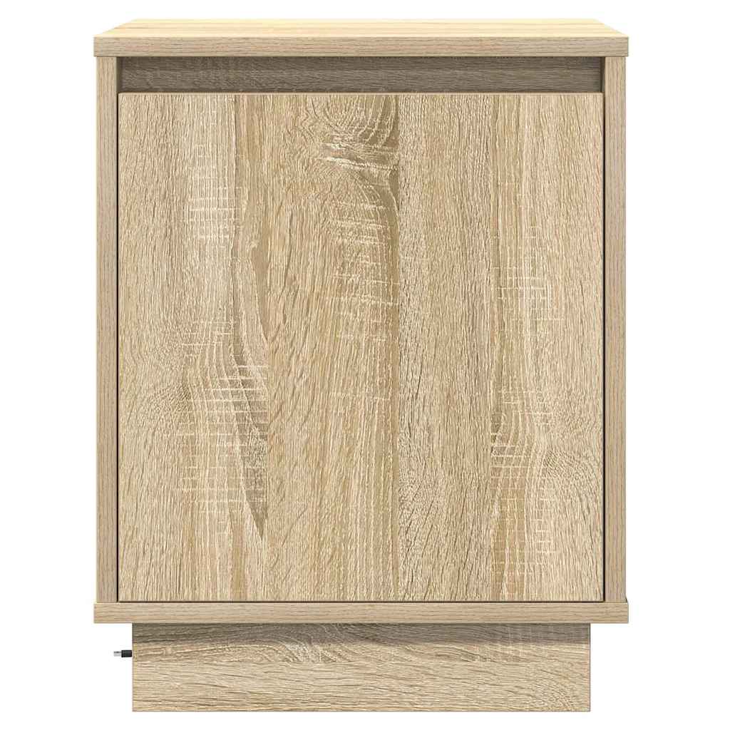Nachtkastje Sonoma Eiken 39 x 34,5 x 50 cm Bewerkt hout