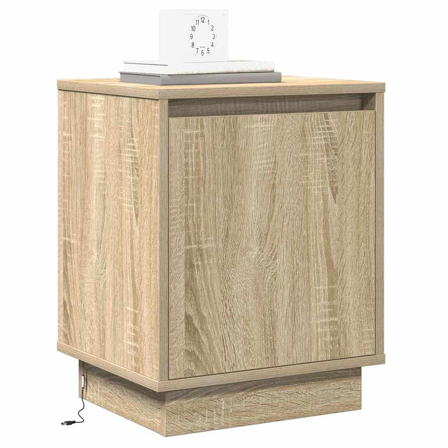Nachtkastje Sonoma Eiken 39 x 34,5 x 50 cm Bewerkt hout