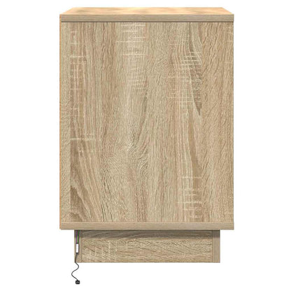 Nachtkastje Sonoma Eiken 39 x 34,5 x 50 cm Bewerkt hout