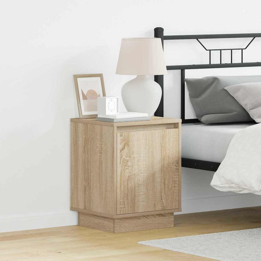 Nachtkastje 2 pcs Sonoma Eiken 39 x 34,5 x 50 cm Bewerkt hout