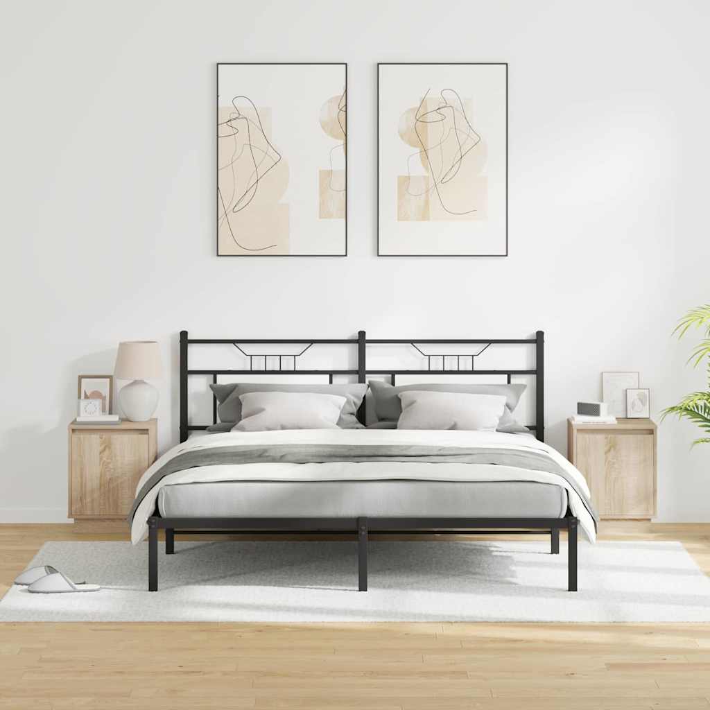 Nachtkastje 2 pcs Sonoma Eiken 39 x 34,5 x 50 cm Bewerkt hout