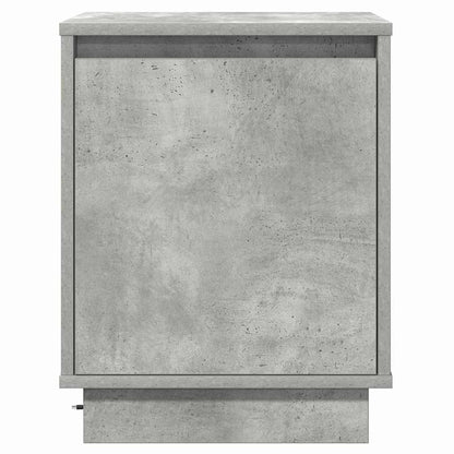 Nachtkastje Beton Grijs 39 x 34,5 x 50 cm Bewerkt hout