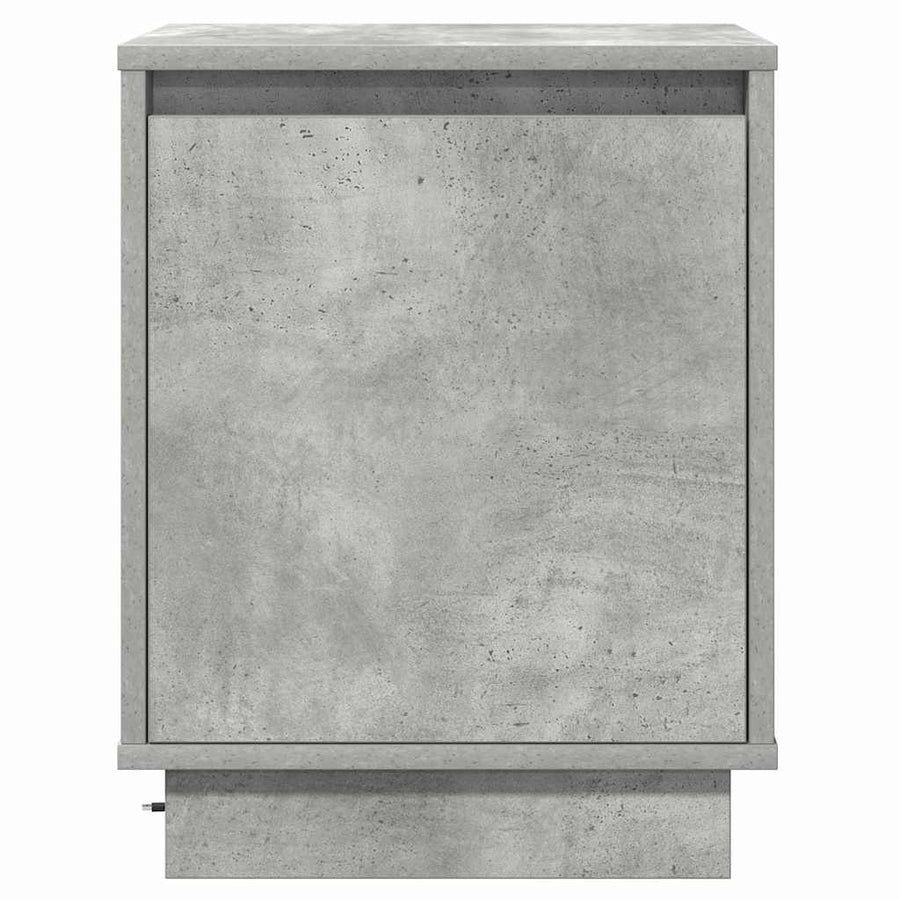 Nachtkastje Beton Grijs 39 x 34,5 x 50 cm Bewerkt hout