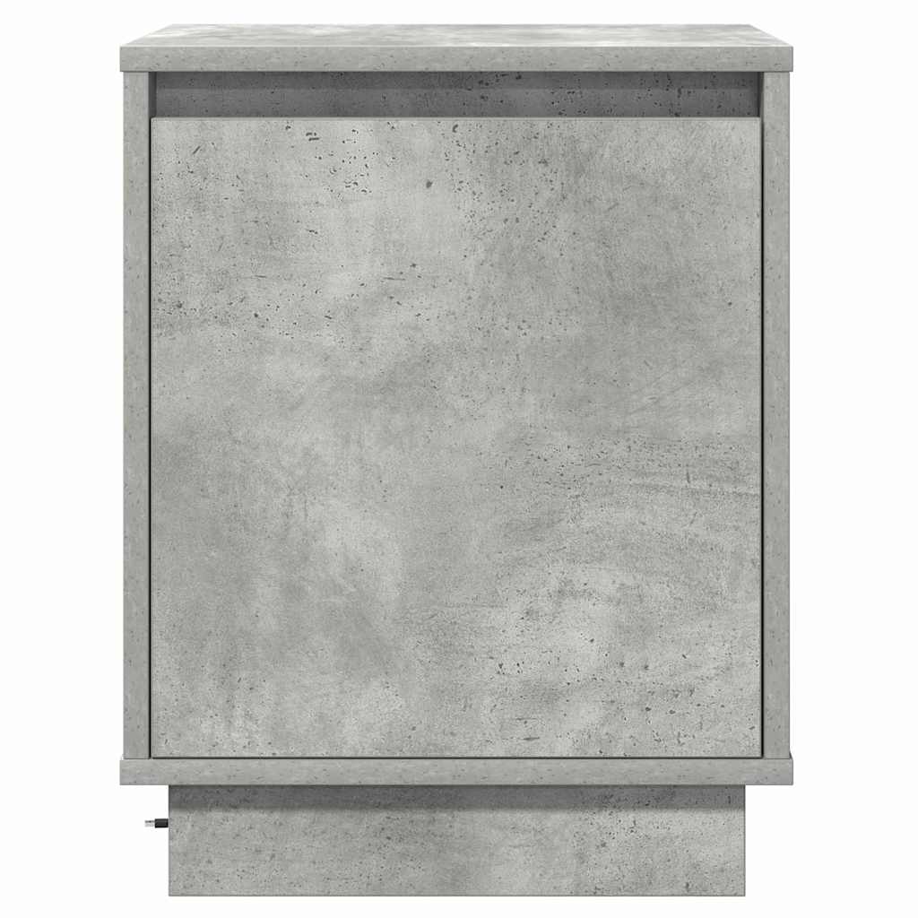 Nachtkastje 2 pcs Beton Grijs 39 x 34,5 x 50 cm Bewerkt hout
