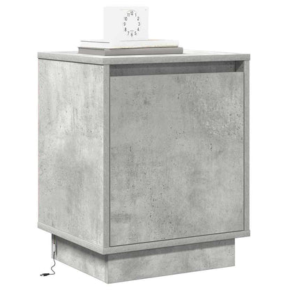 Nachtkastje 2 pcs Beton Grijs 39 x 34,5 x 50 cm Bewerkt hout