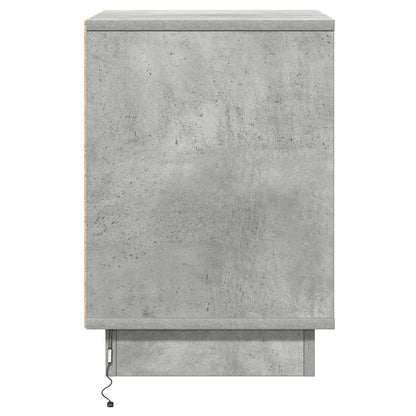 Nachtkastje 2 pcs Beton Grijs 39 x 34,5 x 50 cm Bewerkt hout