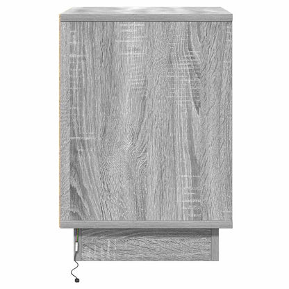 Nachtkastje 2 pcs Grijs 39 x 34,5 x 50 cm Bewerkt hout