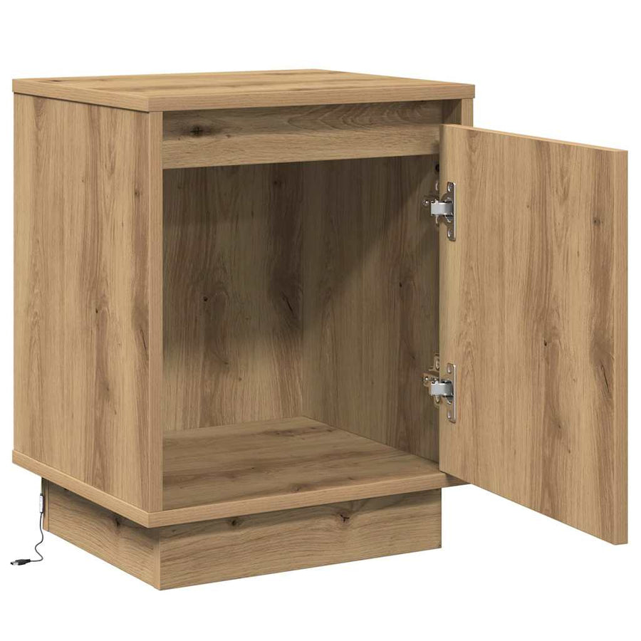 Nachtkastje Artisan Eiken 39 x 34,5 x 50 cm Bewerkt hout