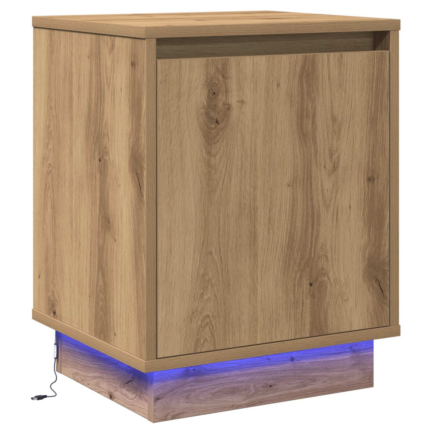 Nachtkastje Artisan Eiken 39 x 34,5 x 50 cm Bewerkt hout