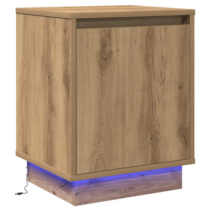 Nachtkastje Artisan Eiken 39 x 34,5 x 50 cm Bewerkt hout