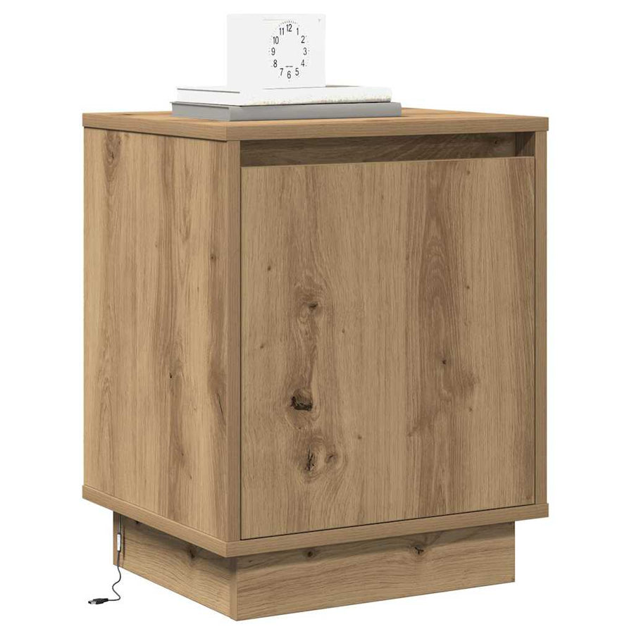 Nachtkastje Artisan Eiken 39 x 34,5 x 50 cm Bewerkt hout