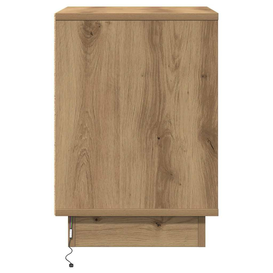 Nachtkastje Artisan Eiken 39 x 34,5 x 50 cm Bewerkt hout