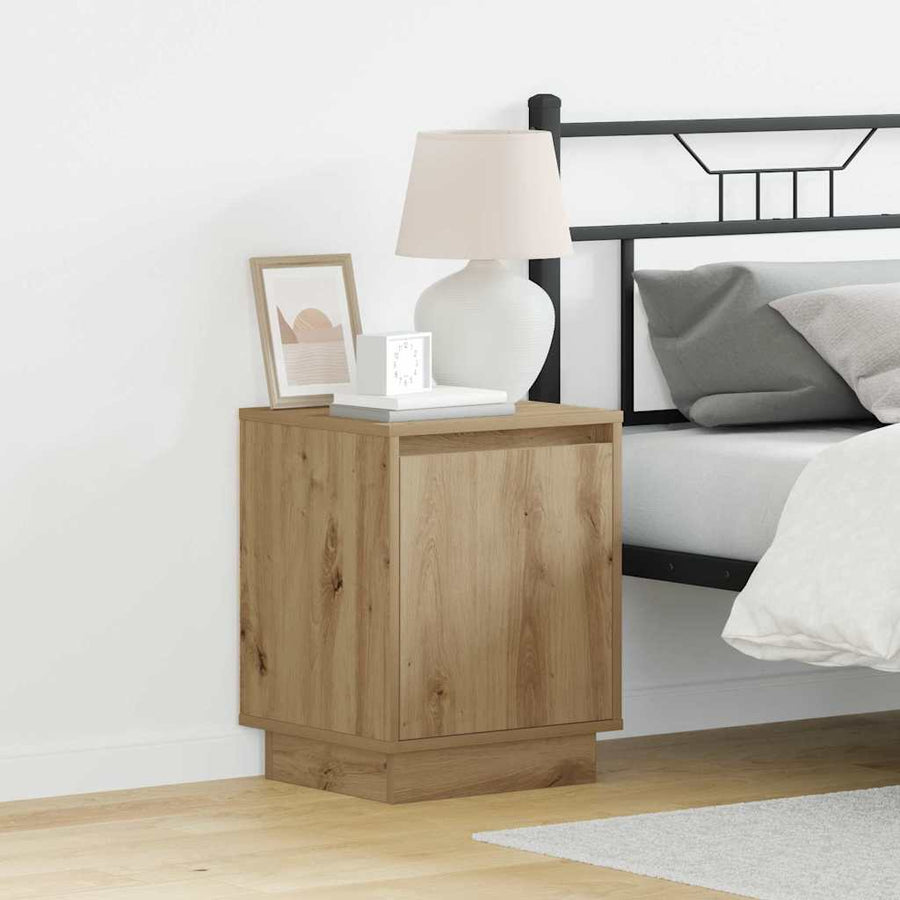 Nachtkastje 2 pcs Artisan Eiken 39 x 34,5 x 50 cm Bewerkt hout