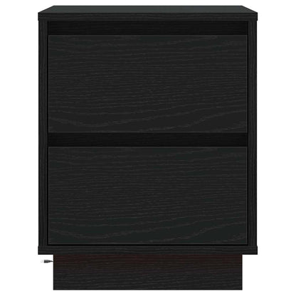 Nachtkastje 2 pcs Zwart Eiken 39 x 34,5 x 50 cm Bewerkt hout