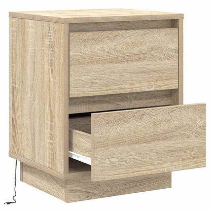 Nachtkastje Sonoma Eiken 39 x 34,5 x 50 cm Bewerkt hout