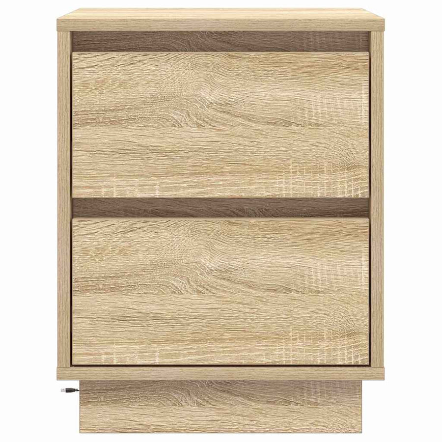 Nachtkastje Sonoma Eiken 39 x 34,5 x 50 cm Bewerkt hout