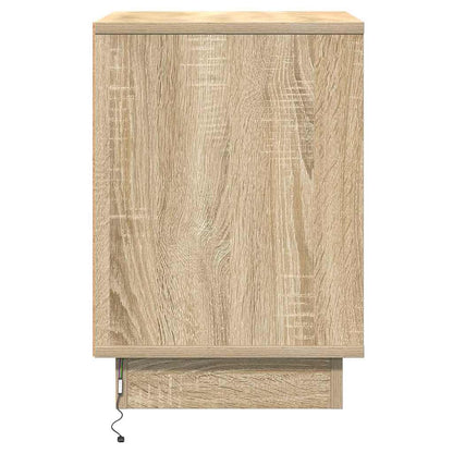 Nachtkastje Sonoma Eiken 39 x 34,5 x 50 cm Bewerkt hout