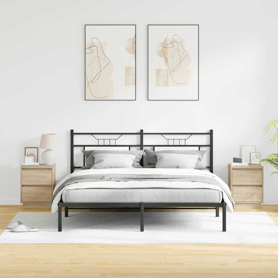 Nachtkastje 2 pcs Sonoma Eiken 39 x 34,5 x 50 cm Bewerkt hout