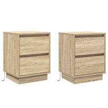 Nachtkastje 2 pcs Sonoma Eiken 39 x 34,5 x 50 cm Bewerkt hout