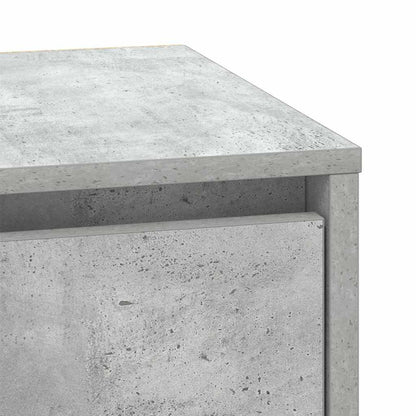 Nachtkastje met lade Beton Grijs 39 x 34,5 x 50 cm Bewerkt hout