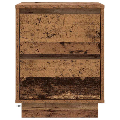 Nachtkastje met lade Oudhout 39 x 34,5 x 50 cm Bewerkt hout