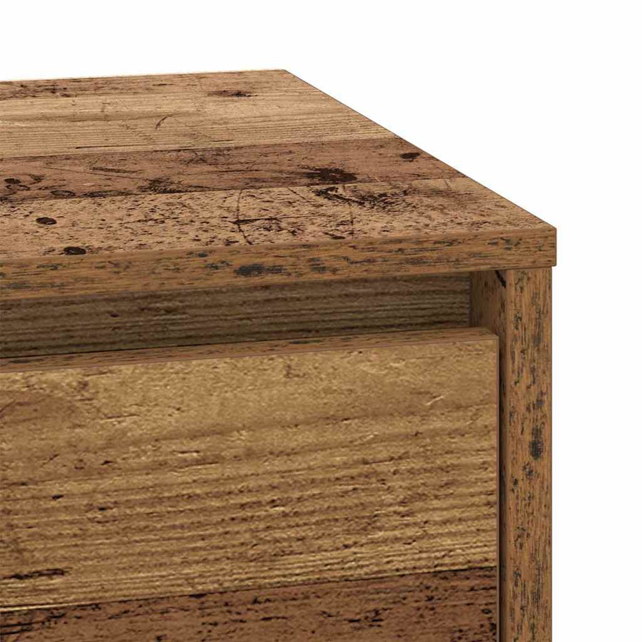 Nachtkastje 2 pcs Oudhout 39 x 34,5 x 50 cm Bewerkt hout