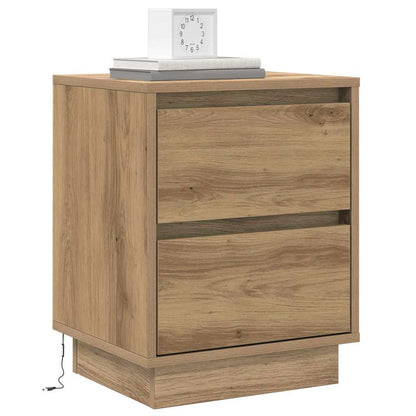 Nachtkastje Artisan Eiken 39 x 34,5 x 50 cm Bewerkt hout