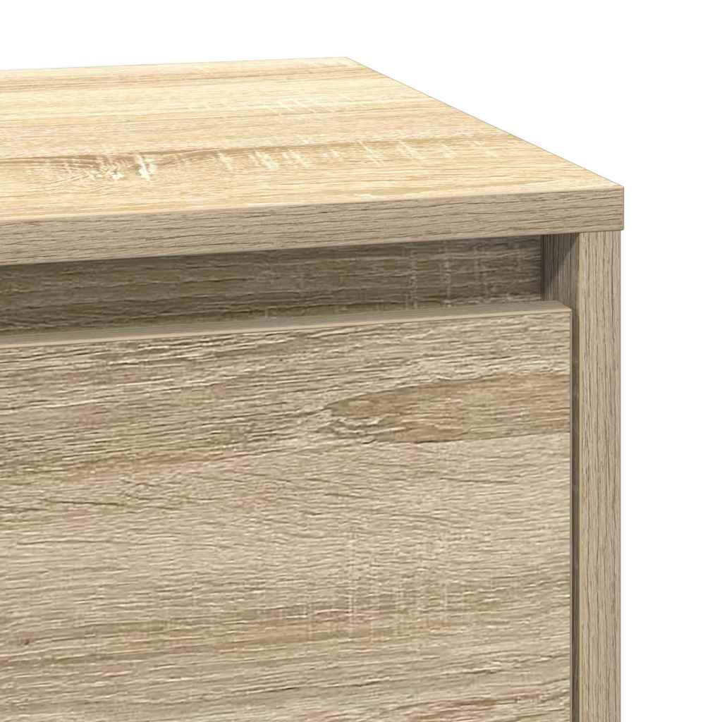 Nachtkastje Sonoma Eiken 39 x 34,5 x 65 cm Bewerkt hout