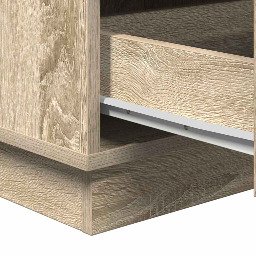 Nachtkastje Sonoma Eiken 39 x 34,5 x 65 cm Bewerkt hout