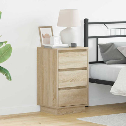 Nachtkastje Sonoma Eiken 39 x 34,5 x 65 cm Bewerkt hout