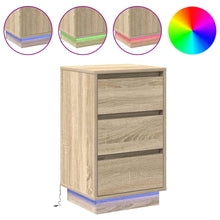 Nachtkastje Sonoma Eiken 39 x 34,5 x 65 cm Bewerkt hout