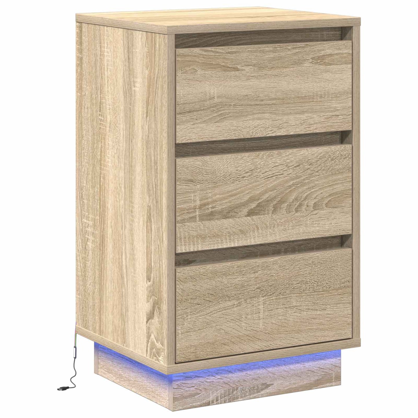 Nachtkastje Sonoma Eiken 39 x 34,5 x 65 cm Bewerkt hout