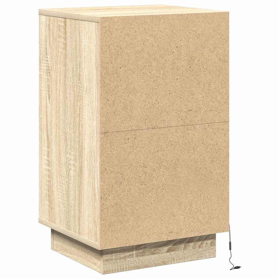 Nachtkastje Sonoma Eiken 39 x 34,5 x 65 cm Bewerkt hout