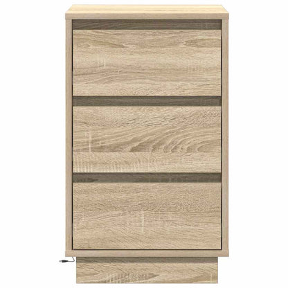 Nachtkastje Sonoma Eiken 39 x 34,5 x 65 cm Bewerkt hout