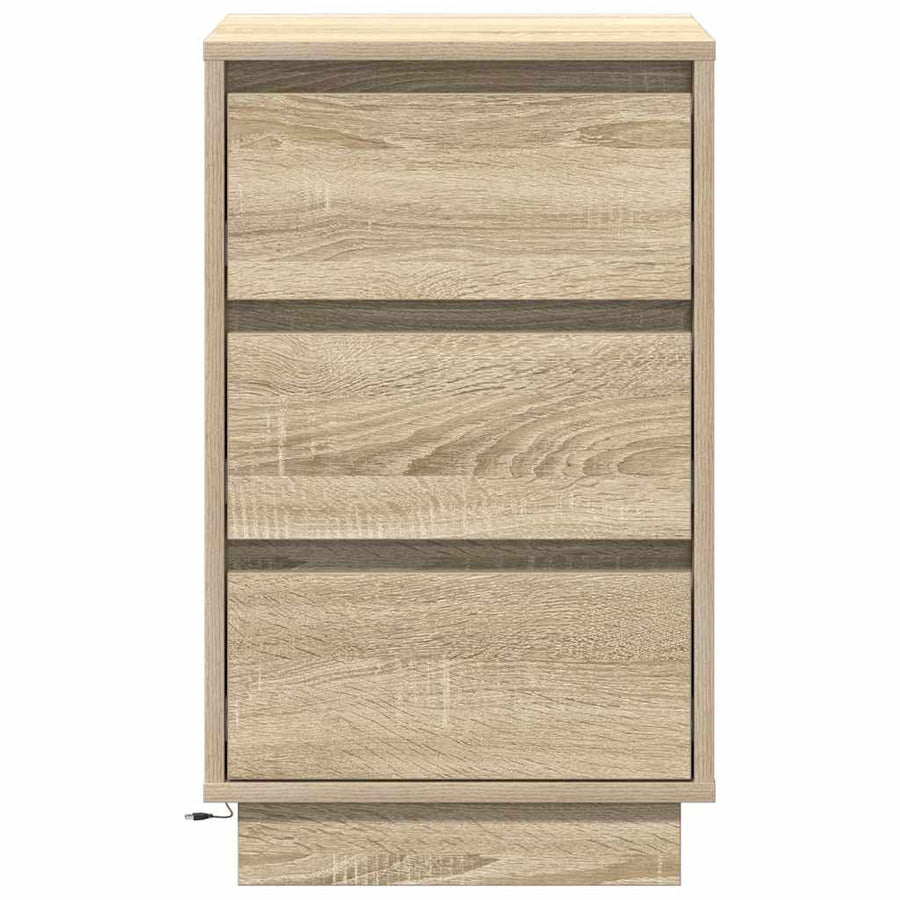 Nachtkastje Sonoma Eiken 39 x 34,5 x 65 cm Bewerkt hout