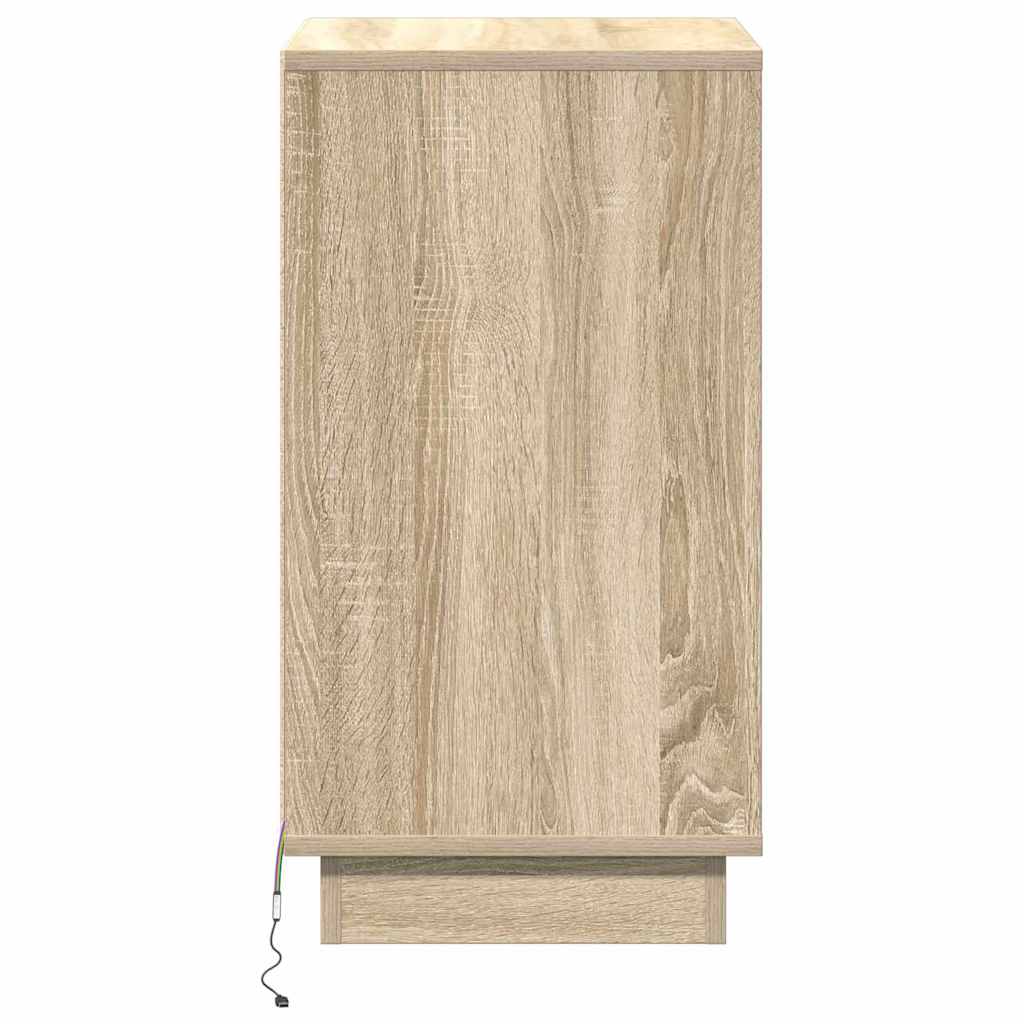 Nachtkastje Sonoma Eiken 39 x 34,5 x 65 cm Bewerkt hout