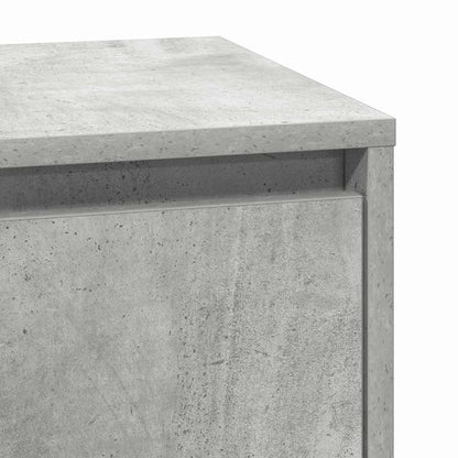 Nachtkastje met lade Beton Grijs 39 x 34,5 x 65 cm Bewerkt hout